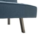 3 seater sofa-bed Travis with fabric in light blue color 175x83x74cm - Слика 6