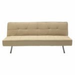 3 seater sofa-bed Travis with fabric in beige color 175x83x74cm - Слика 2