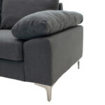 Corner sofa Cohen with right corner fabric dark grey fabric 240x159x83cm - Слика 4