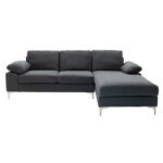 Corner sofa Cohen with left corner fabric dark grey 240x159x83cm - Слика 2