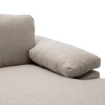 Corner sofa Cohen with left corner fabric beige fabric 240x159x83cm - Слика 3