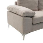 Corner sofa Cohen with left corner fabric beige fabric 240x159x83cm - Слика 4