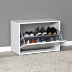 Shoes cabinet Step 6 pairs in white color 60x30x42 cm - Слика 2