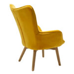Armchair Kido velvet yellow color - Слика 3