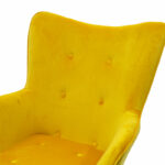 Armchair Kido velvet yellow color - Слика 6