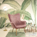 Armchair Kido velvet rotten apple color - Слика 2