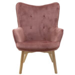 Armchair Kido velvet rotten apple color - Слика 4