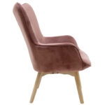 Armchair Kido velvet rotten apple color - Слика 5