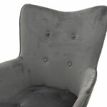 Armchair Kido velvet silver-grey color - Image 6