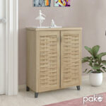 Shoe cabinet MANTAM 12 pairs sonoma 78x40x92 cm - Слика 2