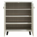 Shoe cabinet MANTAM 12 pairs white-grey 78x40x92 cm - Слика 6
