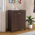 Shoe cabinet MANTAM 12 pairs walnut 78x40x92 cm - Слика 2