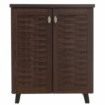 Shoe cabinet MANTAM 12 pairs walnut 78x40x92 cm - Слика 5