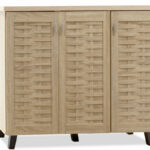 Shoe cabinet MANTAM 16 pairs sonoma 115.5x40x92cm