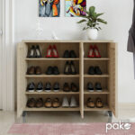 Shoe cabinet MANTAM 16 pairs sonoma 115.5x40x92cm - Слика 3