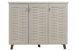 Shoe cabinet MANTAM 16 pairs white-grey 115.5x40x92cm - Слика 5