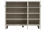 Shoe cabinet MANTAM 16 pairs white-grey 115.5x40x92cm - Слика 6