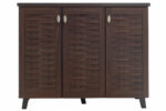 Shoe cabinet MANTAM 16 pairs walnut 115.5x40x92cm - Слика 5
