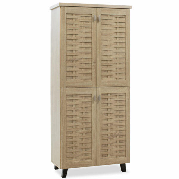 Shoe cabinet MANTAM 24 pairs sonoma 78x40x170.5cm