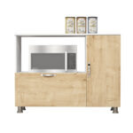 Console - buffet Koctas in oak - white color 118x35x90cm - Image 3