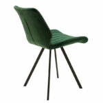 Sabia velvet chair dark green-black leg - Image 2