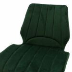 Sabia velvet chair dark green-black leg - Image 5