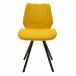 Chair Sabia velvet yellow-black leg - Слика 3