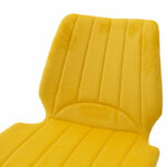 Chair Sabia velvet yellow-black leg - Слика 5
