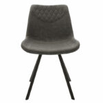 Chair Orca metal black pu anthracite - Слика 3