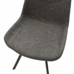 Chair Orca metal black pu anthracite - Слика 6