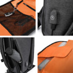 Antitheft backpack 15,6''+usb black waterproof TRV-010 - Слика 6