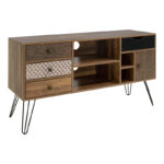 Tv unit Boho in walnut color 120x39x64cm - Image 6