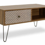 Coffee table dresser Boho in walnut color 100x50x46cm