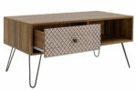 Coffee table dresser Boho in walnut color 100x50x46cm - Слика 4