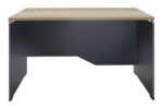 Manager table Lotus in oak-dark grey 120x80x75cm - Слика 3