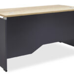 Manager table Lotus in oak-dark grey 150x80x75cm