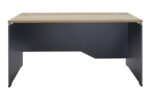 Manager table Lotus in oak-dark grey 150x80x75cm - Image 3
