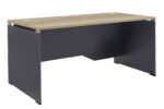Commercial desk Lotus in oak-dark grey 180x80x75cm - Слика 2