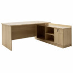 Work desk professional Amazon right corner sonoma color 180x160x76cm