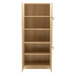 Bookcase with four wooden doors Amazon sonoma 80x40x200cm - Слика 3