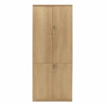 Bookcase with four wooden doors Amazon sonoma 80x40x200cm - Слика 4