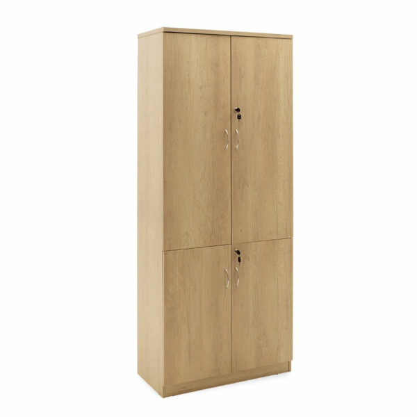 Полица за книги со четири дрвени врати Amazon sonoma 80x40x200 см