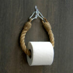 Toiler paper holder PWF-0226 metal and rope 12x3x38cm - Слика 3
