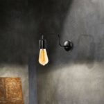 Wall lamp PWL-0053 Ε27 black color 28x4x11cm - Image 2