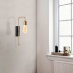 Wall lamp Futura  Ε27 golden-black color 22x6x42cm - Image 2
