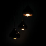 Three-light ceiling lamp Elprecious E27 black-bronze Φ37x111cm - Слика 2