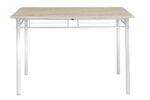 Dining set Roza 5pcs color sonoma - legs white gloss 120x70x75cm - Слика 5