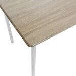 Dining set Roza 5pcs color sonoma - legs white gloss 120x70x75cm - Слика 6
