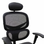 Manager office chair Freedom SUPREME QUALITY mesh-pu in black colour - Слика 6