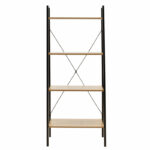 Bookcase Ramon modern oak color with black metal frame 60x23x145,5cm - Image 2